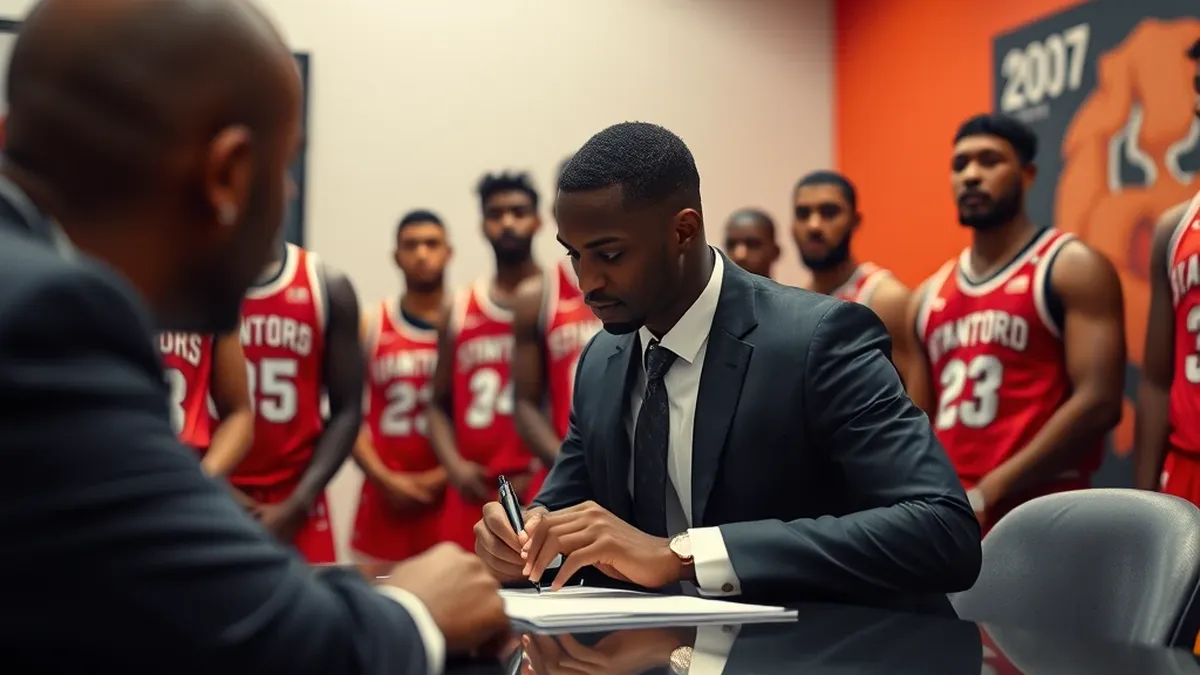 The Detroit Pistons moved up to No. 17 in the 2026 NBA Draft to select Stanford guard Ebuka Okorie, trading three...